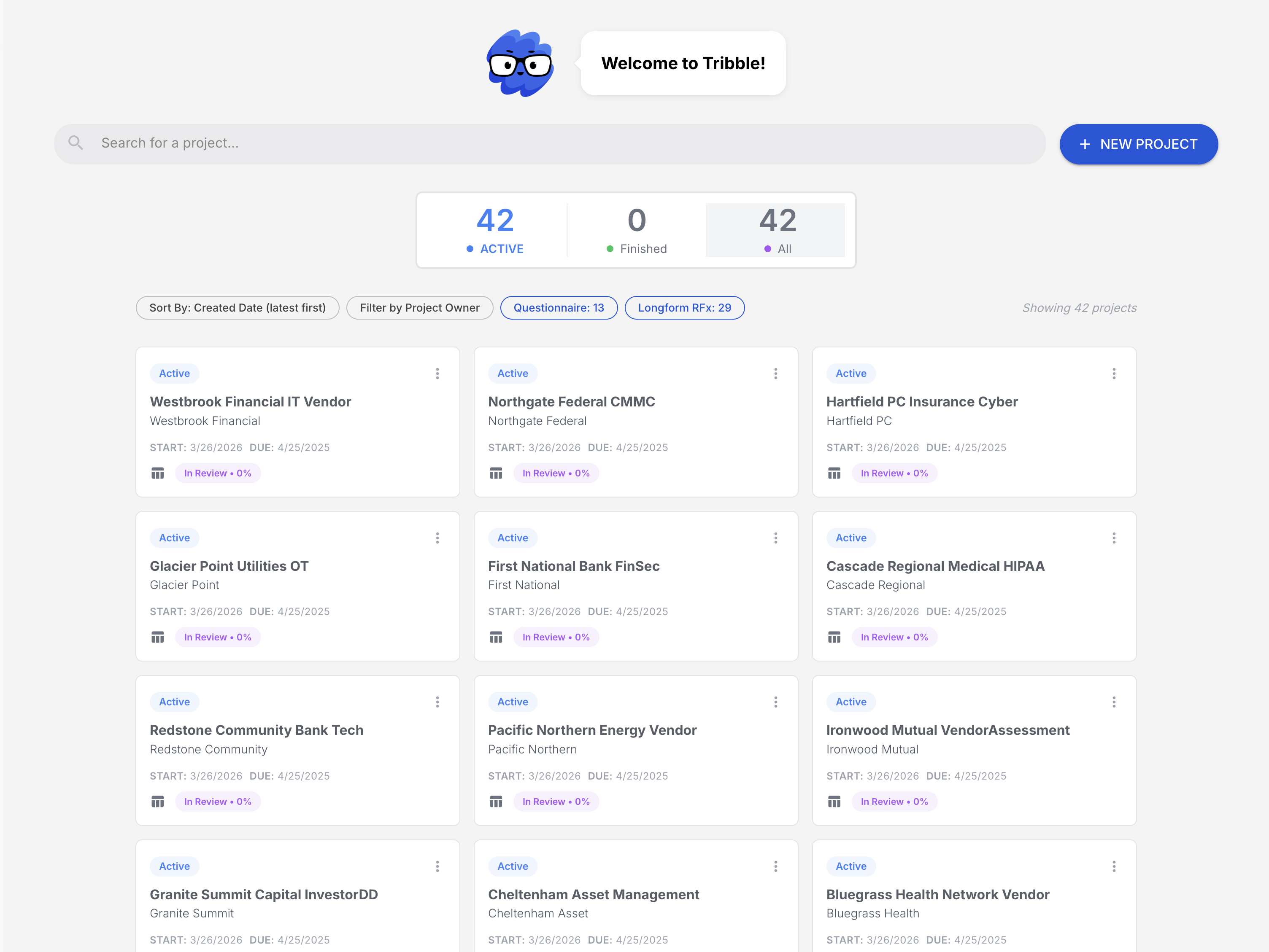 Tribble Respond dashboard - click to launch interactive demo